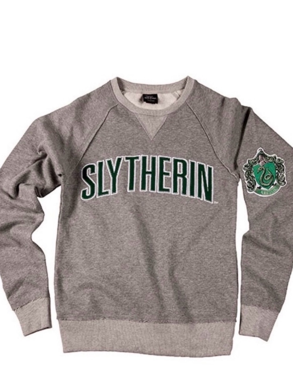 Universal Studios Harry Potter Slytherin Gray Crewneck Sweatshirt Adult XL